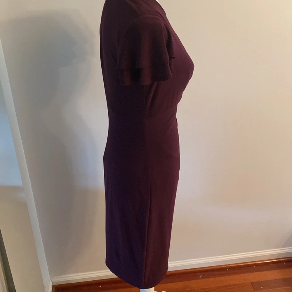 Ralph Lauren size 2 plum color excellent condition dress - Picture 6 of 9